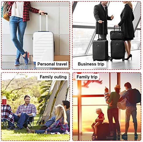 12 PCS Large Packing Cubes for Suitcases Various Sizes Suitcase Organiser Bags Lightweight Waterproof Luggage Organiser Bags (12, Burgundy) - Image 7
