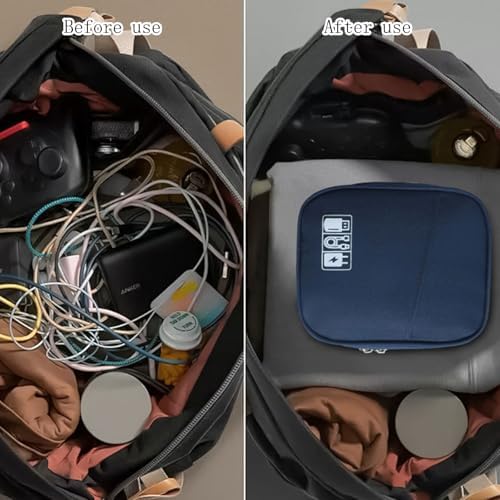 Modern Technology Organizers with Reinforced Structure Spacious Compartments Perfect for Gadgets Daily Commute Business Travel Essential Organizers - Image 8
