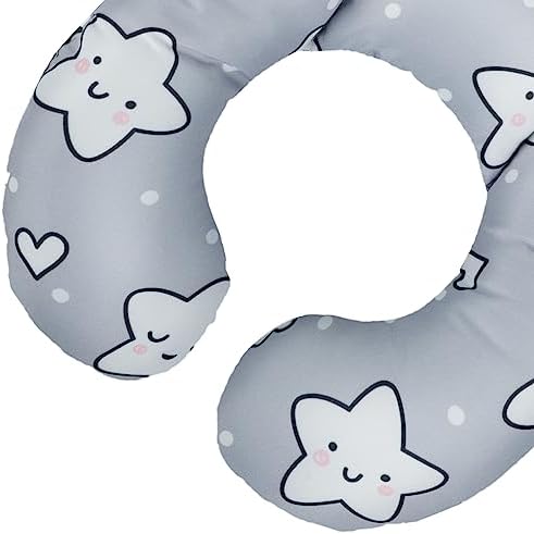 Baby Travel Pillow Infant Head Neck Support Pillow Cushion Newborn Pushchair Car Seat Neck Pillow Safety Baby Headrest Travelling Sleeping Pillow for Pram, Stroller, Car Seat, Airplane, Train, Bus - Image 5