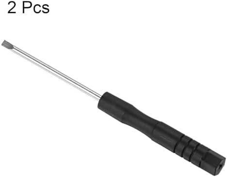 TOP-VIGOR Mini Slotted Screwdriver 2mm Flat Head 82mm Length 2pc | Small Precision Screwdrivers with Non-slip Handle for Electronics, Glasses, Watch, Computer and Small Appliance Repair - Image 3