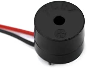 QWORK® 20 Pcs Electronic buzzer , 3-12V piezoelectric buzzer 85dB , for physical circuits continuous sound electronic buzzer alarm , cable length 50mm - Image 4