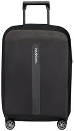 Samsonite TA Revolution - Foldable protective cover for S-size suitcases, suitcase cover suitable for 55 cm, travel suitcase protection, with reflective detail, Black - Image 2