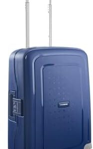 Samsonite S'Cure - Spinner S, Hand Luggage, S (55 cm), 34 L, Blue (Dark Blue)