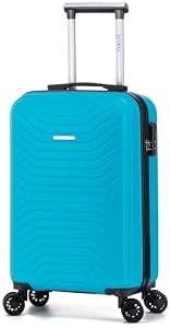 55x35x20 Cabin Suitcase Carry on Suitcase Hard Shell Hand Luggage Cabin Bag Case Approved For Ryanair EasyJet 2 Small Fits 8kg 10kg 35 Litre Capacity + 3 Digit Lock + Telescopic Handle Cabin Luggage