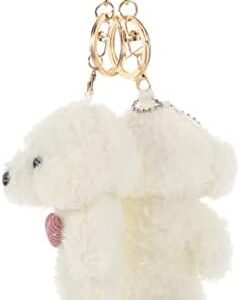 SUPVOX Puppy Keychain Set of 2 Plush Dog Keyrings Soft Toy Keyring Backpack Charms for Girls Fluffy Keychain for Bags Keys and Gifts for Dog Lovers