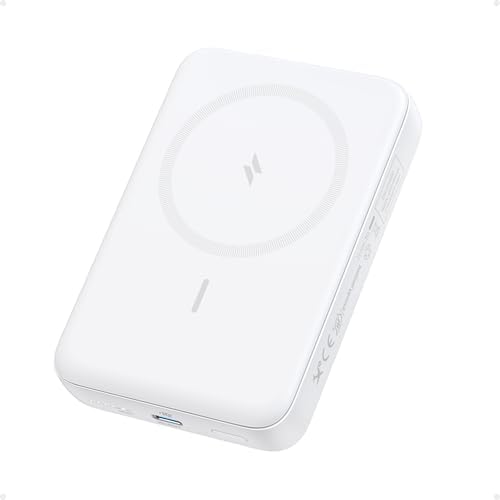 Anker Zolo Magnetic Power Bank, Compact 10,000mAh Wireless Portable Charger with 30W Max Fast Charging, Skin-Friendly and Durable Battery Pack, For iPhone 16/15/14 Series, AirPods, and More