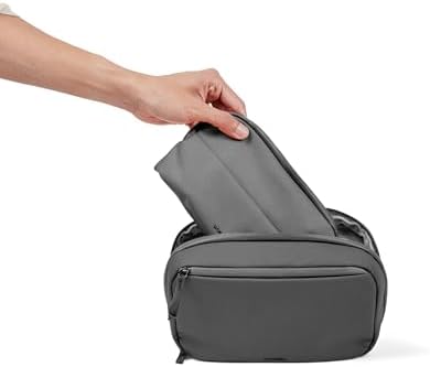 orbitkey 2-in-1 Tech Accessory Pouch with Detachable Slim Sleeve – Travel Electronics Organiser for Cables, Chargers, Earbuds, Power Bank – Compact Gadget Bag & Portable Tech Storage Case (Graphite) - Image 4