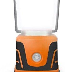 Wyldness LED Camping Lantern – 1500 lm Camping Light Lamp, Up to 40 Hours Battery (D Size), Perfect Emergency Survival Kit Gear, Tough, Sturdy, Suited for Night Time Trips, Hiking, Camp - Orange
