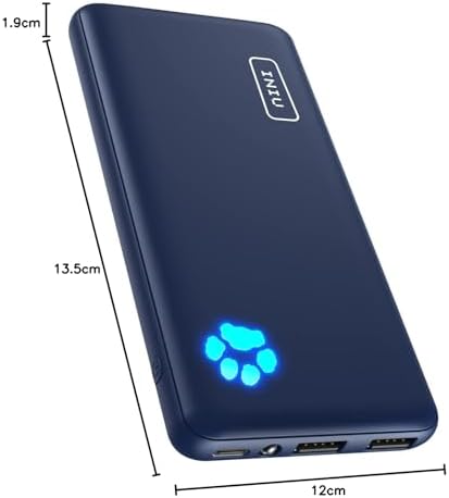INIU Power Bank, Slimmest & Lightest USB C Triple 3A High-Speed 10000mAh Portable Charger, Flashlight Powerbank Battery Pack for iPhone 15 14 13 Samsung Xiaomi Huawei Google iPad etc. - Image 9