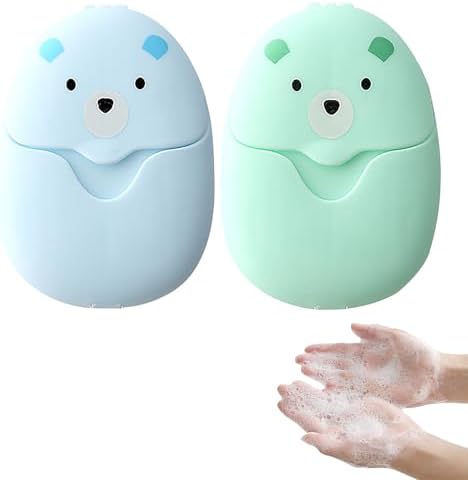 2 Boxes (100 Pcs) Travel Soap Sheets Portable Soap Flakes Box Backpacking Essentials Disposable Travel Wash Hand Foaming Soap On The Go Camping Accessories Hiking Cleaning Products