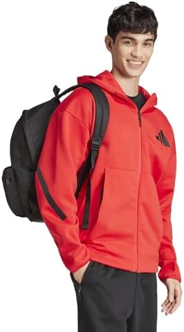 adidas Unisex Classic Three Stripes Back To School Backpack, Black/White, One Size - Image 7