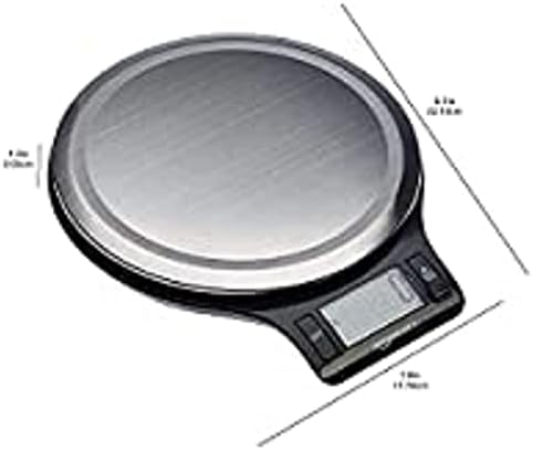 Amazon Basics Digital kitchen scales with LCD display (with batteries), Black and Stainless Steel, BPA free, Weighs up to 11 pounds - Image 10