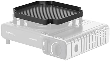 Campingaz Camp Bistro 3 Stove | 1 Burner Camping Stove | 2200 Watt Camp Stove | Compact portable Outdoor Cooker | Includes Carry case for Easy Transport | Black,Griddle for Camp Bistro