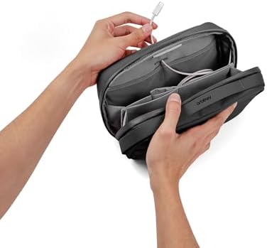 orbitkey 2-in-1 Tech Accessory Pouch with Detachable Slim Sleeve – Travel Electronics Organiser for Cables, Chargers, Earbuds, Power Bank – Compact Gadget Bag & Portable Tech Storage Case (Graphite) - Image 3