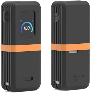 Silicone Protective Case for Anker Prime Power Bank 26250mAh/300W With Hanging Holes, Skin-Friendly Anti-Lost Protective Cover for Anker Power Bank A110A (Black)