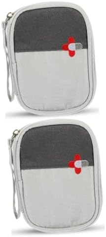 MAGICLULU 2pcs Household First Aid Pouch Nursing Bag Light Medicine Bag for Camping Zipper Oxford Cloth for Travel Essentials and Emergency Storage
