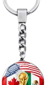 2026 Keychain, Football Keychain for Boys, for Football Fans Watching The Match, Fan Merchandise, Automobile and Office Decorations