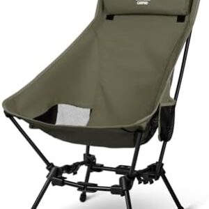 ONETIGRIS Dragonhide Oversized Camping Chair with Pillow Design, Comfortable Widened Seat Folding, 275 lbs Capacity