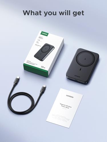 UGREEN Nexode Magnetic Wireless Power Bank Fast Charging, 10000mAh MagSafe-Compatible Portable Charger PD 20W USB-C Battery Pack Compatible with iPhone Air/17/16/15/14/13/12 Plus/Pro/Pro Max/Mini - Image 9
