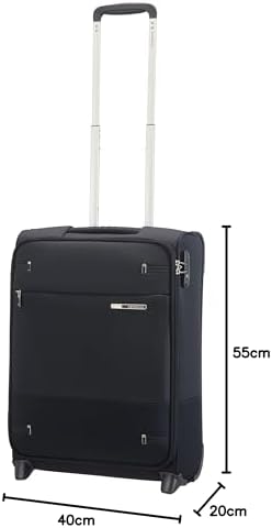 Samsonite Base Boost – Hand Luggage Suitcase 55 x 40 x 20 cm, with 2 Wheels, Soft-Sided Cabin Suitcase Suitable for Most Airlines, Including Ryanair and EasyJet, TSA Lock, Lightweight, 41 L, Black - Image 10