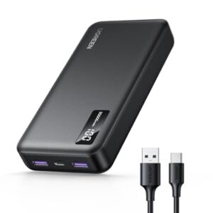 UGREEN Nexode 20000mAh Power Bank Fast Charging, PD 20W & QC 22.5W 3-Port Mobile Phone Portable Charger, USB C Battery Pack Compatible with iPhone Air/17/16, Galaxy S25/S24, iPad Pro, AirPods