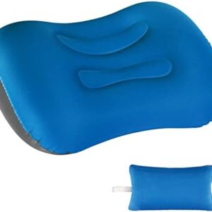 Eono Ultralight Inflatable Camping Pillows for Adults, Compressible Compact Travel Inflatable Pillow, Comfortable Ergonomic Blow Up Air Pillow for Camping, Hiking, Beach, Fishing