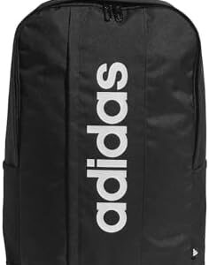 adidas Unisex Linear Backpack, black/black/white, One Size