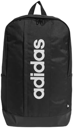 adidas Unisex Linear Backpack, black/black/white, One Size