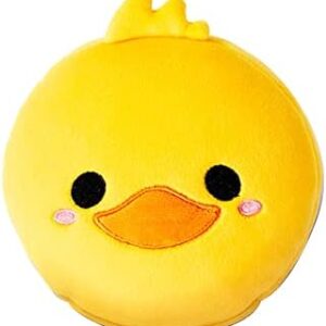 Relaxeazzz Duck Round Plush Travel Pillow & Eye Mask - Sleep Eye Mask Masks - Kids Travel Accessories For Sleeping Airplane - Flight Plane Neck Pillow Pillows