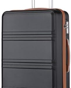 Kono Small Suitcase with Silent Spinner Wheels, Lightweight Hard Shell Cabin Luggage, ABS+PC Carry On Travel Case with YKK Zips &TSA Lock, 55x40x20cm Airline Approved for Ryanair & easyJet