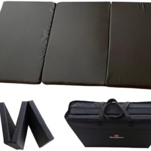 BabyDan Extra Thick Foldable Travel Cot Mattress, 60x120x4.5 cm, Black - Perfect for weekends and vacations