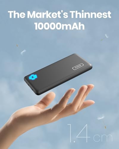 INIU Power Bank, Portable Charger 10000mAh Slimmest & Lightest High-Speed USB C Input & Output, PowerBank Triple 3A Phone Battery Pack, Travel Charger for iPhone 17 16 15 14 Plus Pro Samsung iPad etc - Image 2