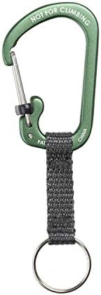 Nite Ize CSLAW3-08-R6 Locking Carabiner Keychain with Webbing, Olive - Image 6