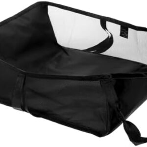 Toyvian Universal Stroller Storage Basket Mesh Organizer Under Pram Pushchair Hanging Bag Bottom Frame Easy Install Lightweight Cargo Holder
