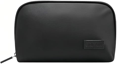 Waterproof Cable Organiser Bag, Travel Electronics Accessories Organizer, Compact Multi-Pocket Design, Durable Travel Organiser Pouch for Tech Accessories (Black)