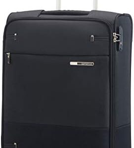 Samsonite Base Boost – Hand Luggage Suitcase 55 x 40 x 20 cm, with 2 Wheels, Soft-Sided Cabin Suitcase Suitable for Most Airlines, Including Ryanair and EasyJet, TSA Lock, Lightweight, 41 L, Black