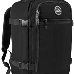 Metz for Ryanair Cabin Bags 40x20x25 Underseat Cabin Bag for EasyJet, Ryanair, Wizz Air & More Travel Backpack for Airline Under Seat Carry-Ons, Recycled Polyester, Compression, Durable Hand Luggage