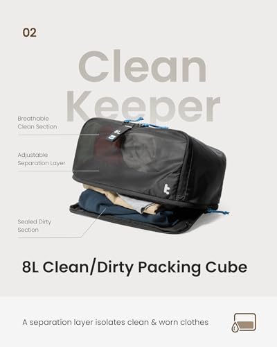 tomtoc 3 Set Packing Cubes for Travel Essentials, Odor-Resistant Compression Expandable Packing Cubes, Lightweight Travel Bag Pouch, Luggage Organizers Accessories for Backpack & Suitcase - Image 4