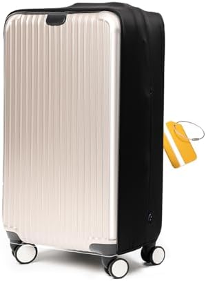 OrgaWise Clear TPU Luggage Cover, for Suitcase TSA Approved Transparent Suitcase Cover Protector Fit 18-32 Inch Luggage