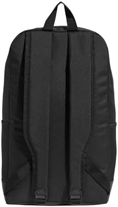 adidas Unisex Linear Backpack, black/black/white, One Size - Image 3