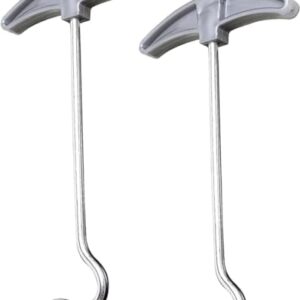 Pack of 2 Tent Peg Extractors - Camping Tools, Lightweight and Portable, Easy Peg Remover