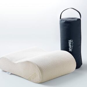 TEMPUR Original Travel Pillow, Luxury Memory Foam Neck Support Cushion for Travelling, Removable Washable Cover (25 x 31 x 10/7 cm)