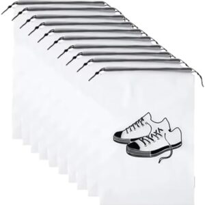 20Pcs Portable Shoes Storage Bag Dust-Proof Drawstring Pouch Travel Packing Organizer Household Waterproof Cover for Travel Essentials(29X43CM)