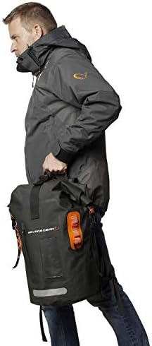 Savage Gear WP Rollup Rucksack – Waterproof Fishing Backpack with Roll-up-and-Click Closure, Adjustable Straps for Bank Anglers, Hiking, Camping, Outdoor Adventures, Waterproof Gear Storage 40L - Image 3