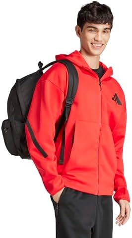 adidas Unisex Classic Three Stripes Back To School Backpack, Black/White, One Size - Image 10