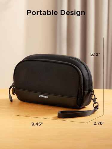 UGREEN Travel Tech Pouch, Cable Organiser Bag, Travel Essentials Organiser, Water Resistant, Internal Zipper Layers, Carry Storage Bag for Power Bank, Charger, Adapter, Cable, HDD, Daily Items(M) - Image 6