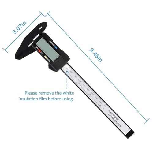 Digital Vernier Caliper, Adoric 0-6" Calipers Measuring Tool - Electronic Micrometer Caliper with Large LCD Screen, Auto-off Feature, Inch and Millimeter - Image 2