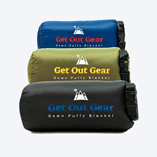 Get Out Gear Down Camping Blanket - Outdoor Lightweight Packable 650 Fill Power Down Blanket Compact Waterproof and Warm Backpacking Quilt for Camping Hiking Travel Hammock - Image 8