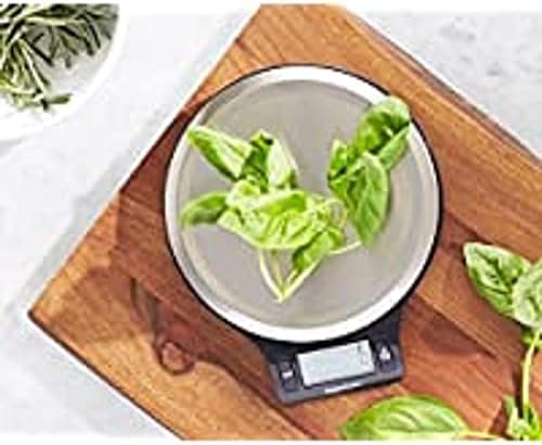 Amazon Basics Digital kitchen scales with LCD display (with batteries), Black and Stainless Steel, BPA free, Weighs up to 11 pounds - Image 11