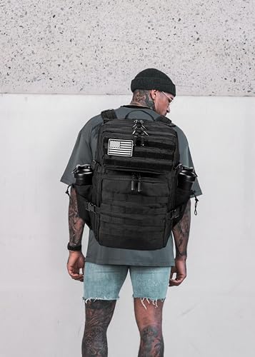 LHI Military Tactical Backpack for Men and Women 45L Large waterproof Rucksack for School, Hiking, Trekking, Hunting - Image 7